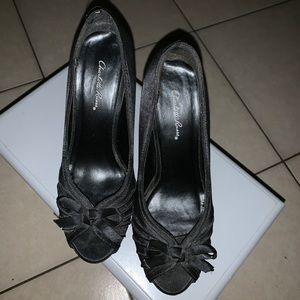 Charlotte Russe black, 4” heels.